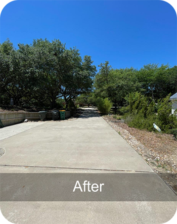 cedar siding after power washing obx